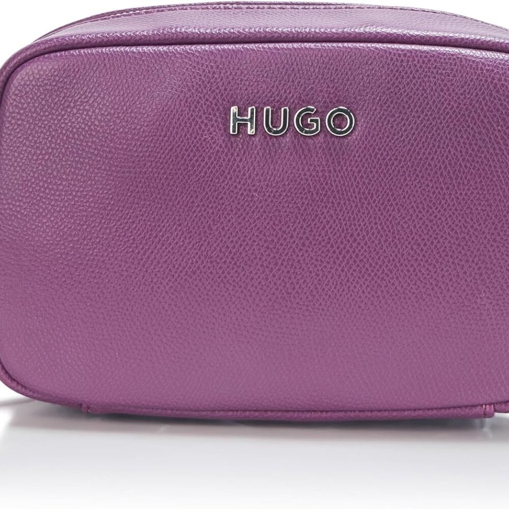 Stylish 8-Inch Grape Crossbody Handbag with Zipper Closure for Secure Storage